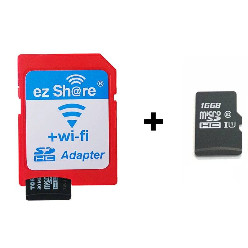 Горячая Распродажа беспроводной WiFi TF Micro SD на SD адаптер камера карта памяти Поддержка 8 ГБ 16 ГБ 32 ГБ карта памяти Micro SD ридер - Емкость: add 16gb tf card