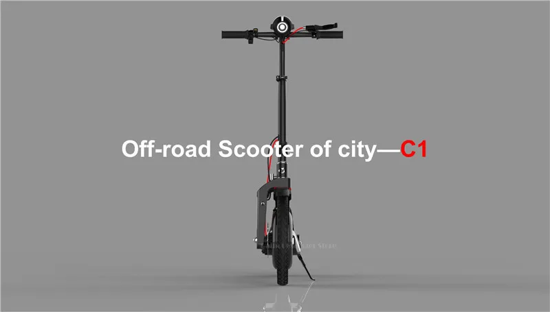 Daibot Electric Scooter Foldable Two Wheels Electric Scooters 16 Inch 350W 36V Scooter Electric Off Road BlackRed For Adults