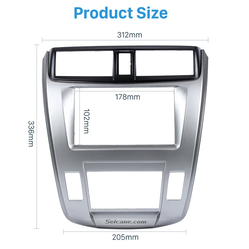 Seicane 2Din Автомобильная Радио Рамка фасции комплект для 2008- Honda City Ballad Авто AC Радио Рамка DVD панель приборная панель Авто Стерео