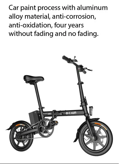 Top Lithium Electric Folding Electric Bicycle 12 inch 36V One Wheel Adult Mini ortable 7