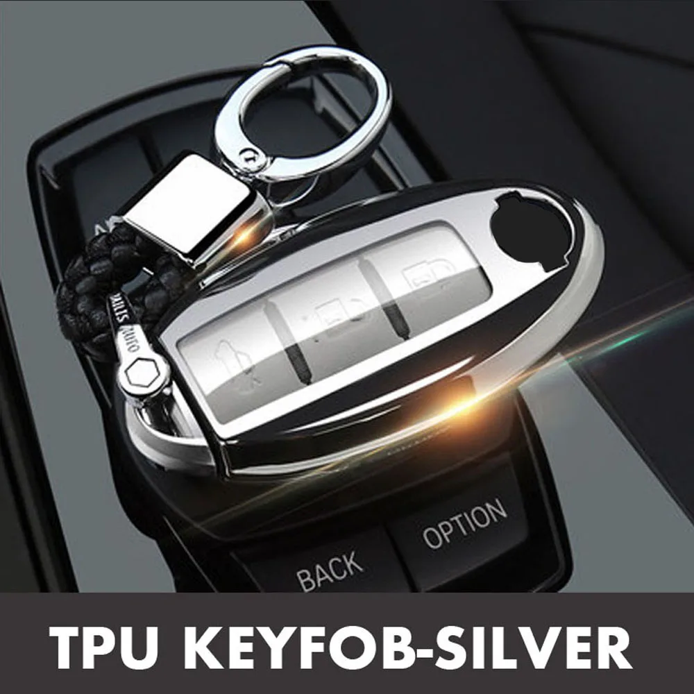 

Super quality TPU Key Case Cover For Nissan Murano March Geniss Tiida Livina Sylphy Sunny Almera 3/4 Buttons Smart Car key Shell