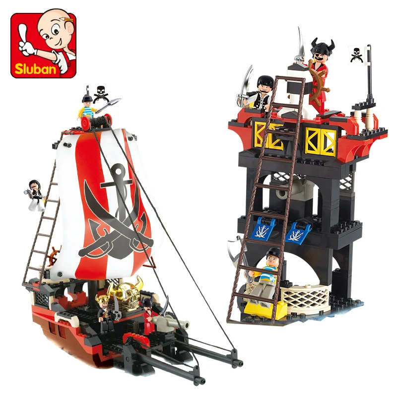 Sluban Model Building Compatible lego Lego B0127 379pcs Model Building Kits Classic Toys Hobbies Retro Pirate Ship Sluban Model Building Compatible lego Lego B0127 379pcs Model Building Kits Classic Toys Hobbies Retro Pirate Ship