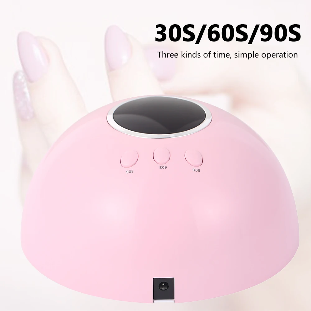 36W LED Lamp for Nail with LCD UV Lamp for Gel Nails Polish Nail Dryer for Manicure Sun Light 30s/60s/90s USB Connector