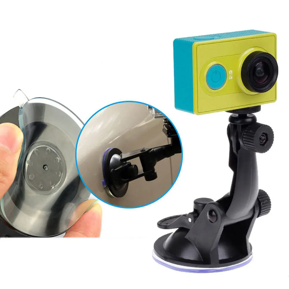 Мини присоска для экшн камеры GoPro Hero 6 5 7 4 Sjcam Sj7 Yi 4K H9 Go Pro крепление на Окно Стекло