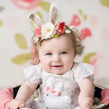

Colorful Flowers Headbands Newborn Baby Kid Children Headdress Toddler Headbands Photography Props Hair Accessories