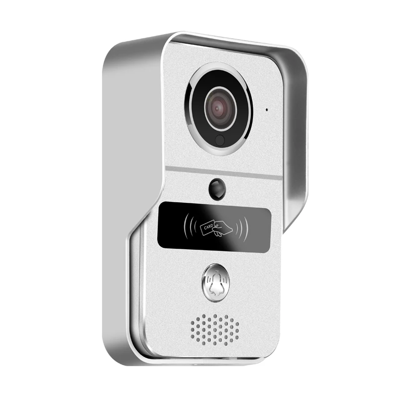 Бесплатная доставка RFID беспроводной Wifi 720P видеодомофон дверной звонок наружная