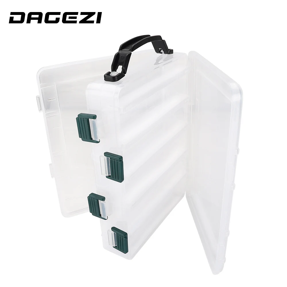 

DAGEZI Double Layer PVC Fishing Box Bait Storage Case Fishing Lure Boxes Fishing Tackle Tool for Carp Fishing Accessories Pesca