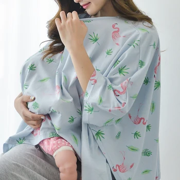 

Postpartum Breast feeding Cover Pregnancy Nursing Shawl Fashion Print Breastfeeding For Baby Feeding Multi-function Costume A039