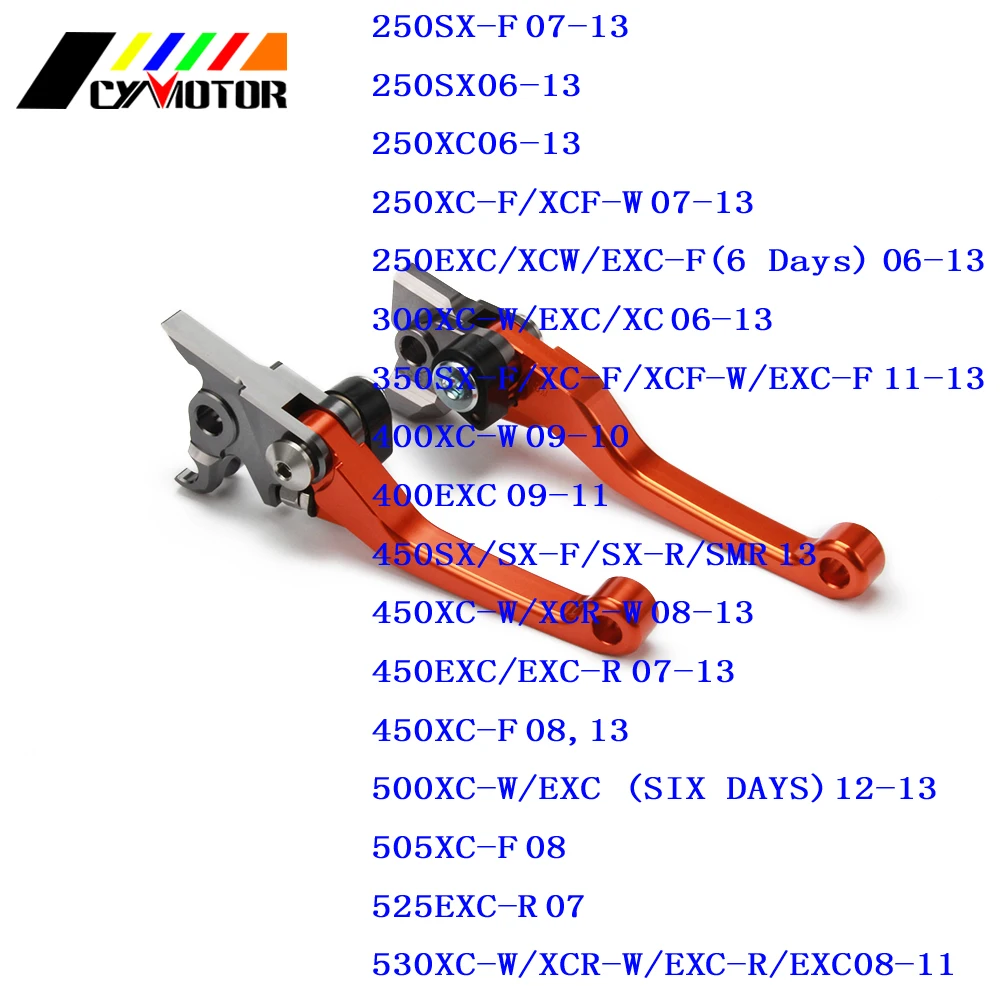 Мотоцикл с ЧПУ Поворотные рычаги тормоза сцепления для KTM 450EXC 250SX-F 250XC-F 450 EXC 250 SX-F XC-F SX SXF XC XCW XC-W 125-530 - Цвет: 3