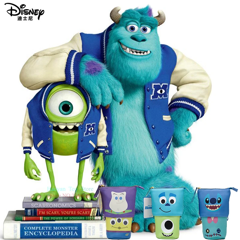 

Genuine Disney Monster University 2 Pen Bags Round PU Fashion Mommy Bags Multi-function Women Bags For Girls Gifts Dropshipping
