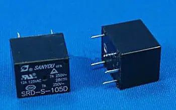 

2 pcs PCB type Mini Power Relay 5V DC coil SRD-S-105D
