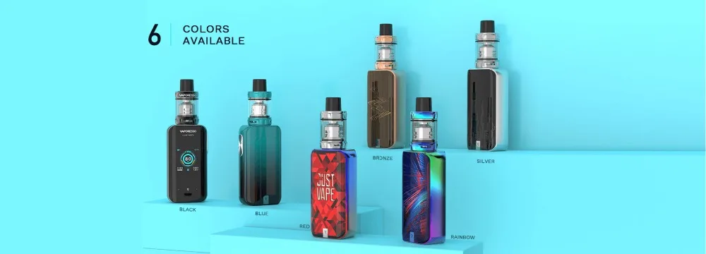 Original 80W Vaporesso Luxe Nano Touch Screen Vape Kit with 2500mAh Battery & 3.5ml/2ml SKRR-S Mini Tank QF Mesh Coil E-cig Kit