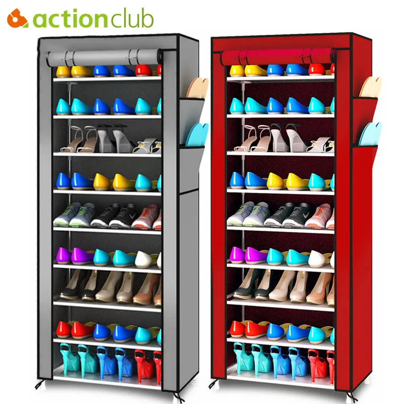 Actionclub أكسفورد القماش الحد الأدنى متعددة الوظائف الغبار خزانة خذاء أحذية رفوف 10 طبقة 9 الشبكة أداة تنظيم الأحذية الرف Actionclub أكسفورد القماش الحد الأدنى متعددة الوظائف الغبار خزانة خذاء أحذية رفوف 10 طبقة 9 الشبكة أداة تنظيم الأحذية الرف