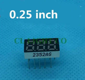 

RED 7 Segment display 3 Bit Digital Tube 0.25 inch LED Display 15*8*4mm Commom Cathode