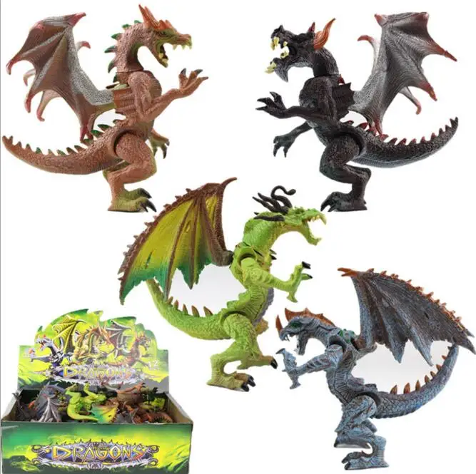 

Dinosaur Auction Figures Dragon Anime Model Kids brinquedos Pterosaur Doll Children Toy Boy Present Christmas