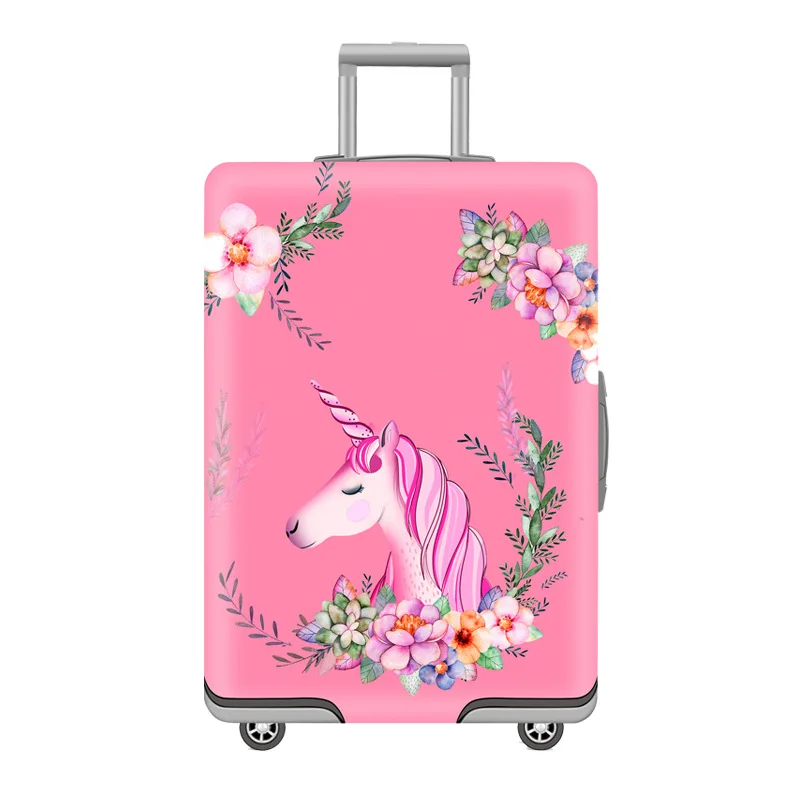 JULY'S SONG Unicorn Luggage Protective Cover For 18-32 inch Trolley Suitcase Protect Dust Bag Case Cartoon Travel Accessories JULY'S SONG Unicorn Luggage Protective Cover For 18-32 inch Trolley Suitcase Protect Dust Bag Case Cartoon Travel Accessories