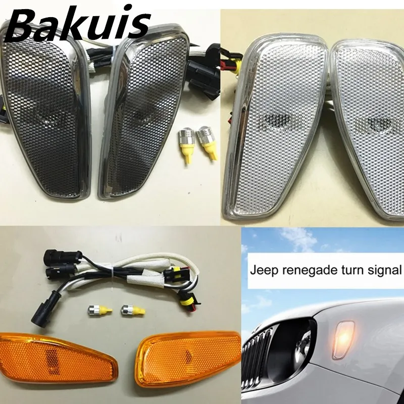 For Jeep Renegade 2014 2017 Side Reflection WarningTurn Signal Light