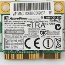 AzureWave AW-CE123H BCM4352 BCM94352HMB Половина мини PCIe PCI-express беспроводная wifi WLAN BT Bluetooth карта 802.11AC 867 МГц