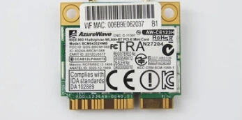 

AzureWave AW-CE123H BCM4352 BCM94352HMB Half Mini PCIe PCI-express Wireless WIFI WLAN BT Bluetooth Card 802.11AC 867Mhz