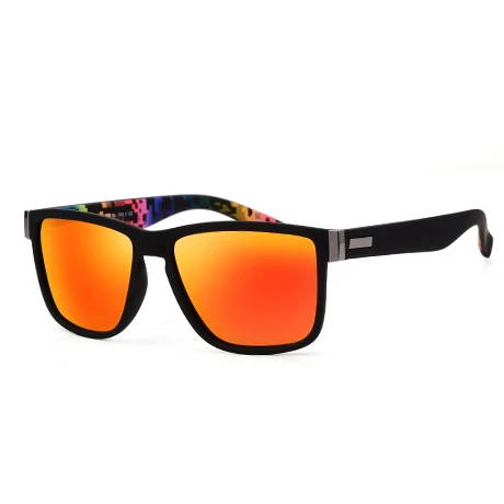 Фирменный дизайн, поляризационные солнцезащитные очки для мужчин, водительские оттенки, Мужские Винтажные Солнцезащитные очки для мужчин, Spuare, зеркальные, летние, UV400 Oculos De Sol - Цвет линз: C05