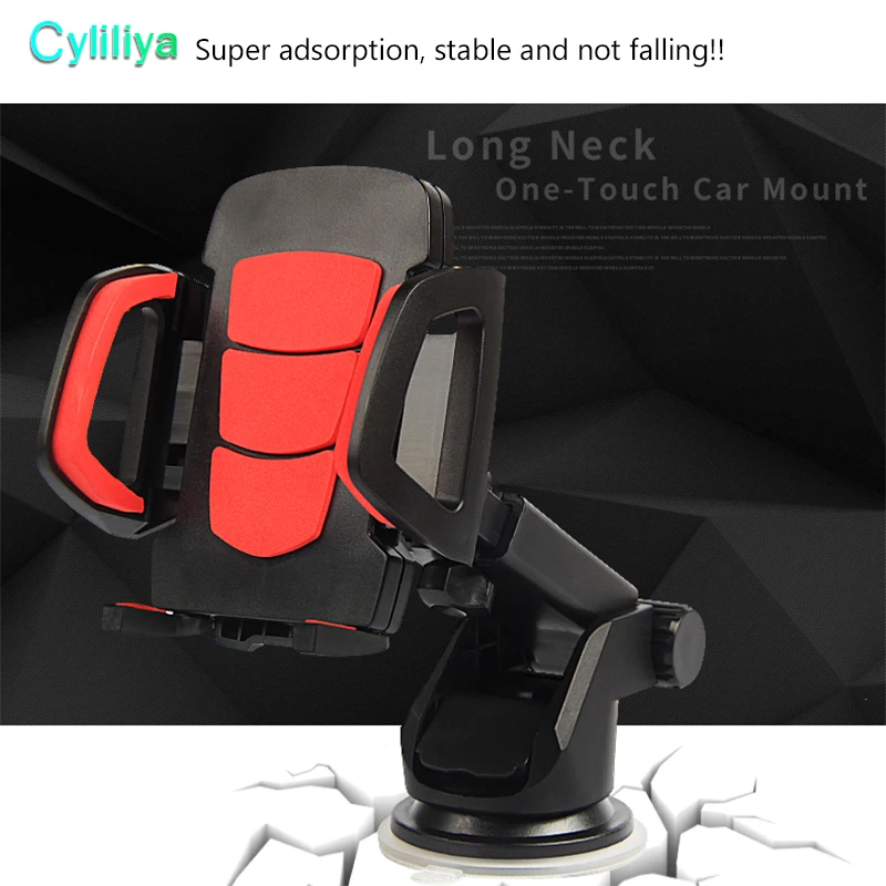 

Universal Car Holder Cell Phone Holder Easy One Touch with Strong Stick Suction Cup Gps Support Car Phone Mount