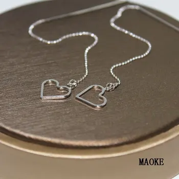 

Promotions Korean Version of The Love Simple Small Fresh Hollow Bead Chain Hanging Ear Line Fashion Jewelry for Women's Gifts