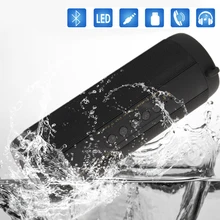 Wireless Waterproof Bluetooth Speaker LED Flashlight Subwoofer Bluetooth Haut parleur Speakerphone Column Box Portable Speaker