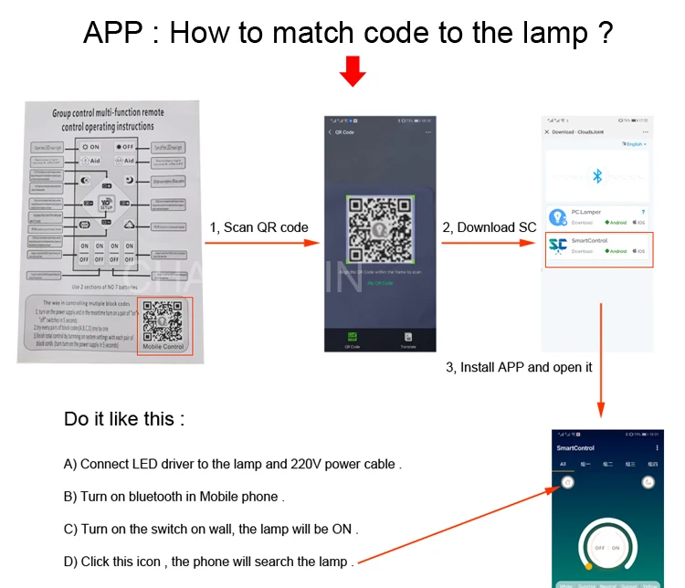 Dimming&color adjusting remote LED driver RF 2.4G LED transformer mobile phone app controller input:AC180-265V output:DC60-135V