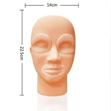 1 шт. постоянный Макияж 3D Практика татуировки манекен кожи голову