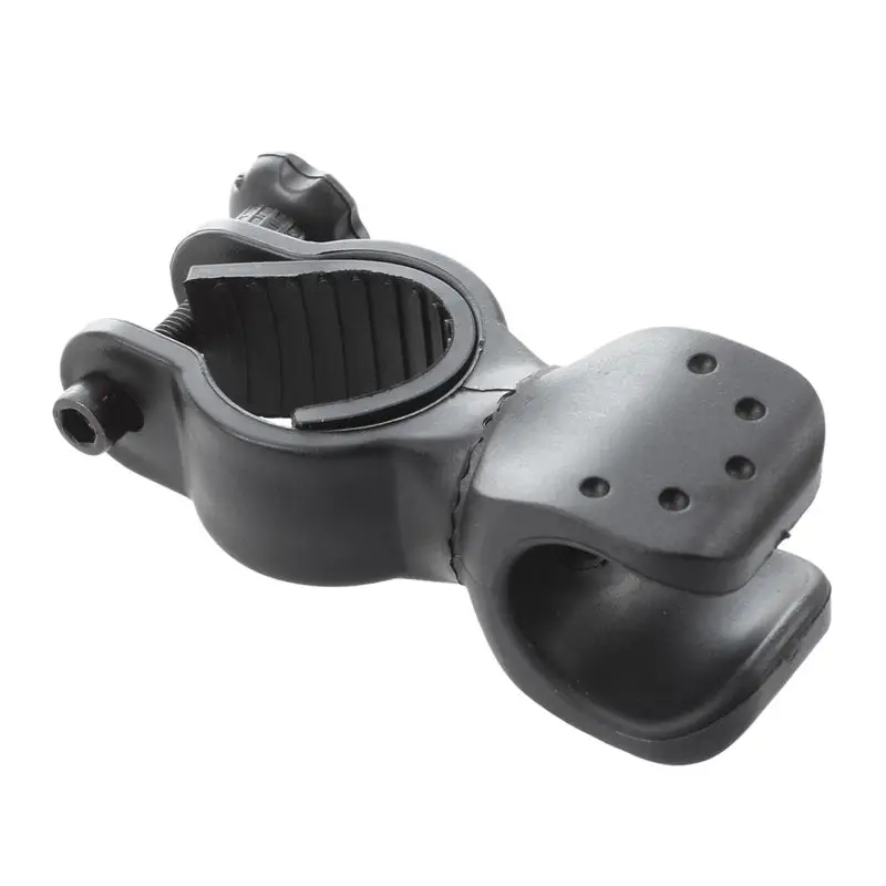 Clearance Bicycle Bike Flashlight LED Torch Mount Holder Cycling Clip Clamp-Black 2
