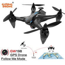 Global Drone RAY GW198 GPS Dron with 5G Wifi FPV 1080P HD Camera Follow Me Brushless RC Quadcopter VS Eachine EX1 Hubsan H501S