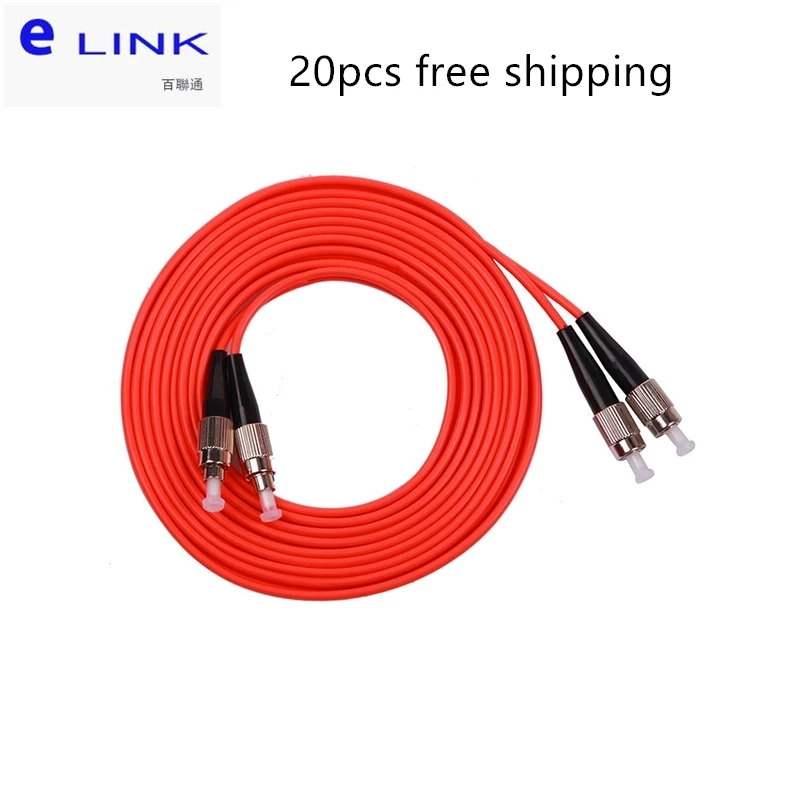 20pcs FC UPC TO fiber optic patchcords Duplex Multimode 3.0mm 62.5/125um cable optical fibre jumper free shipping ELINK | Мобильные