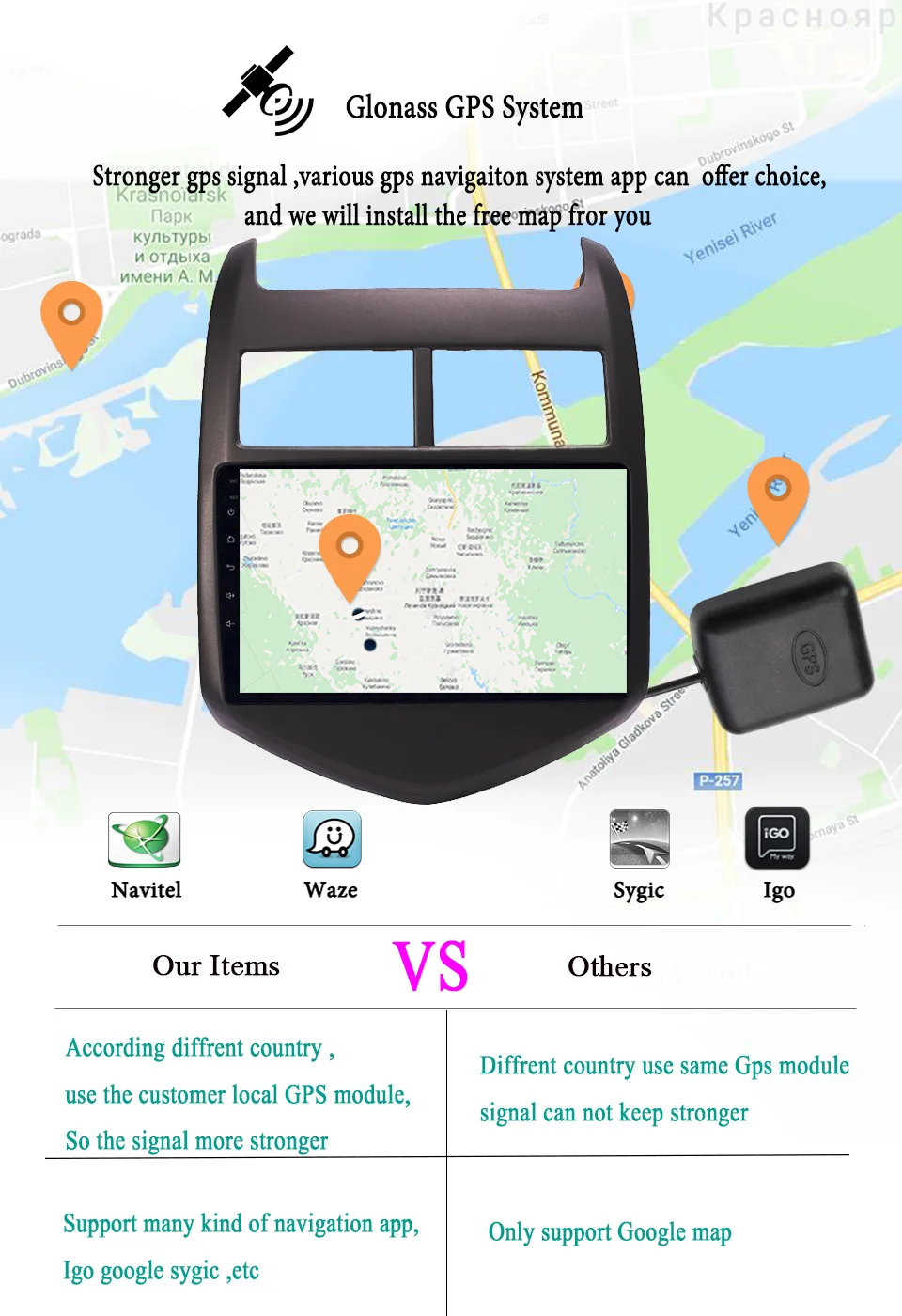 Clearance 1DIN 4+64GB Android 9.1 CAR Audio DVD player FOR Cheverolet aveo SONIC 2011 - 2013 gps Multimedia head device unit Tape Recorder 9