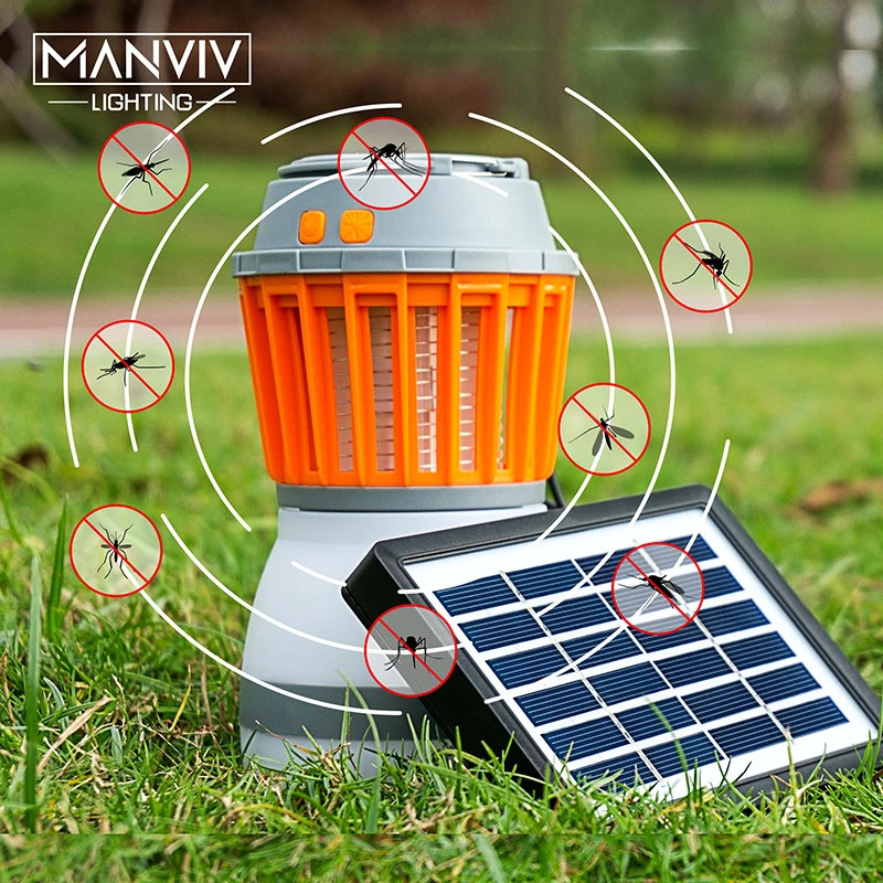 

LED Electric Mosquito Killer Lamp LED Solar USB Rechargeable Waterproof IP67 Energy Power Saving Efficient For Home Living Room
