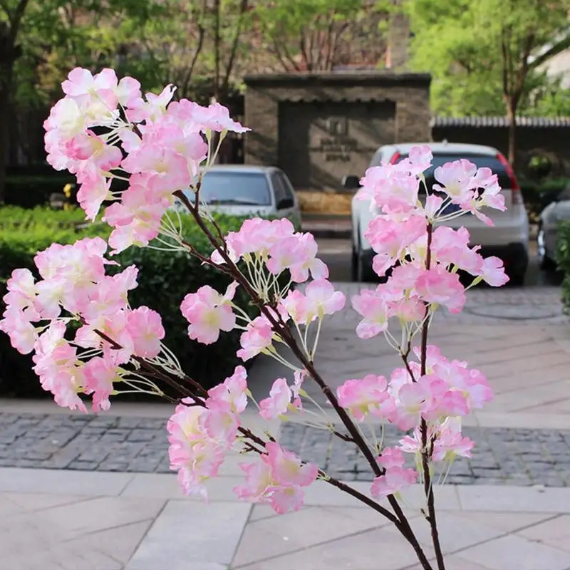 1pc Vivid Blossom Cherry Branch Artificial Flowers Fake Sakura