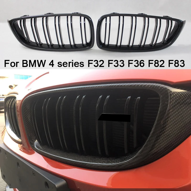 

For BMW 4 series F32 F33 F36 F82 F83 M4 F80 M3 420d 430i 430d 440i 435i 428d M4 carbon fiber front ABS kidney bumper grille