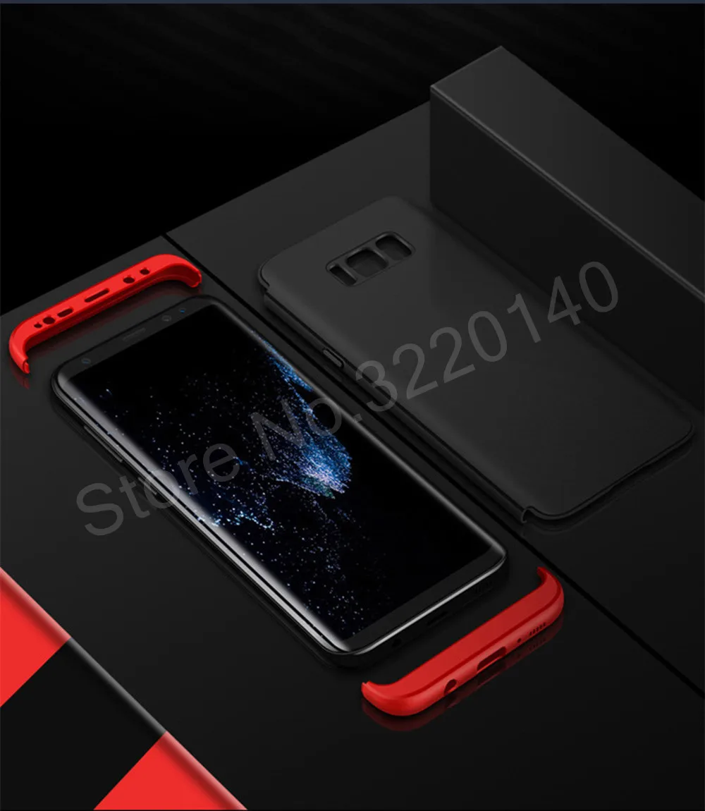 360 Full Body Hard Back Protection Cover cases For Samsung Galaxy S8 Plus S6 S7 Edge Case Luxury Scrub For Samsung Galaxy Note 85
