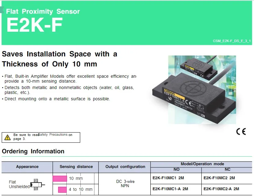 E2K-F10MC1 datasheet 1
