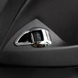 Для Ford Escape Kuga 2013 2014 2015 Focus 3 MK3 2 шт. Серебряный ABS Chrome автомобиля задняя дверь Лифт окна кнопка включения обложки отделкой