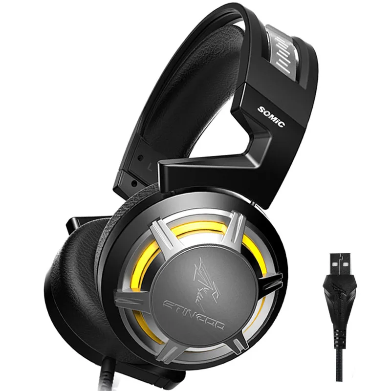 Brand Somic USB Gaming Headphone Over ear Headset Earphones Headband