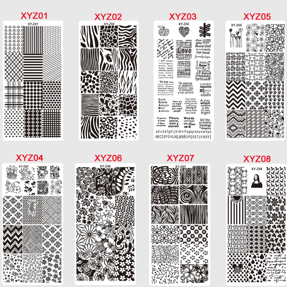 1 Sztuk 32 Wzory Paznokci Tloczenia Plyty Koronka Kwiat Zwierzat