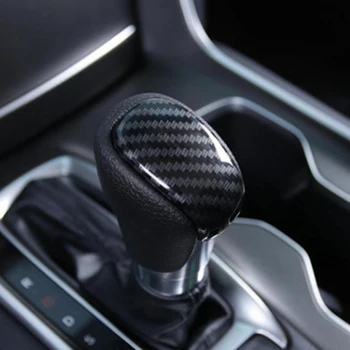 

For Honda Accord 2018 2019 Carbon Fiber Style Inter Gear Shift Knob Cover Trim
