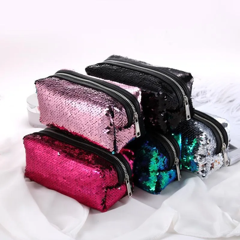 2018 New Pencil Case Color Reversible Sequin Pencil Bags School Supplies Stationery Gift Pencil Box Pencilcase 2018 New Pencil Case Color Reversible Sequin Pencil Bags School Supplies Stationery Gift Pencil Box Pencilcase