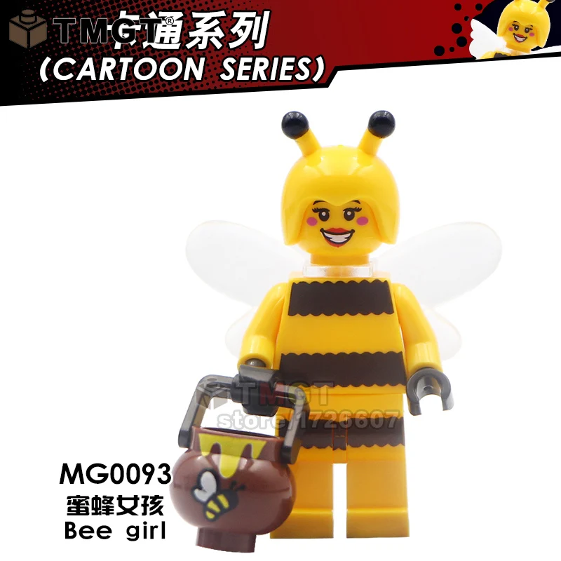 Bee Girl Angie Super Mario The Girls Rabbit одиночные Кирпичи Строительные блоки игрушки для детей
