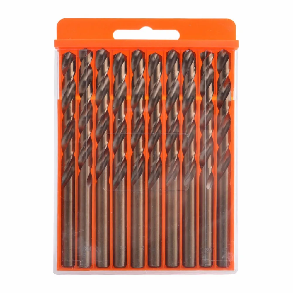 Flexsteel Tools M35 Cobalt Drill Bit Set,HSS-CO Drill Set 1.0-10MM, for Drilling on Hardened Steel, Cast Iron & Stainless Steel