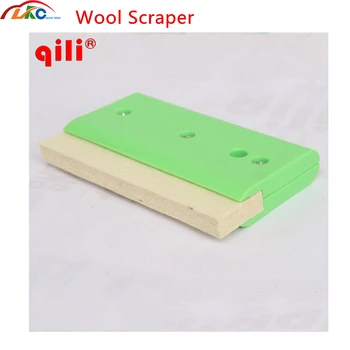 

High Quality Soft Wool Squeegee Scraper with plastic handle Screen Printing Squeegee wool scraper window tint tool