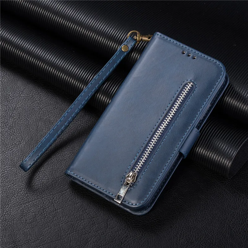 Zipper Case For Samsung A70 A50 A20E A40 A60 A20 A30 A10 S A90 5G M10 M20 M30 M40 A7 A6 Plus J8 A5 Flip Leather Cover