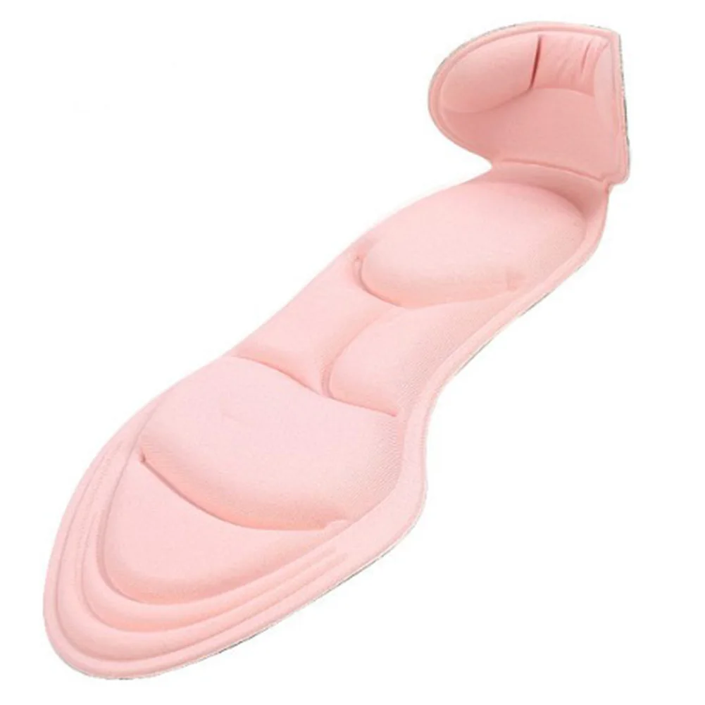 Sponge Sport Shoes Pad Comfortable Gel Insoles Ladies Massage Sole Women Insoles Inserts Shock Absorption Pads - Цвет: Розовый