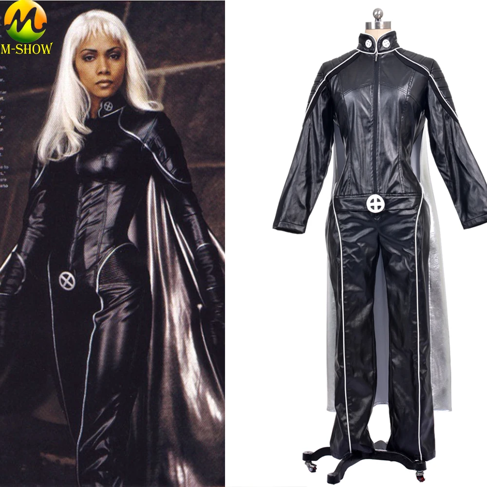 X-men Storm Косплей Костюм Ororo Munroe Косплей костюмы кожаный комбинезон Хэллоуин костюмы для женщин на заказ