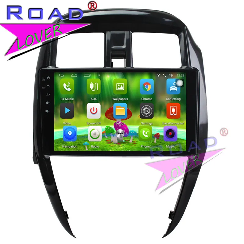Sale TOPNAVI Android 6.0 2G+32GB Quad Core 9" Car PC Head Unit Stereo For Nissan New Sunny GPS Navigation Auto Player MP3 NO DVD 2Din 1
